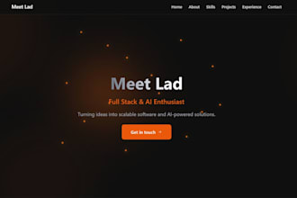 build a modern responsive react website or mern web app