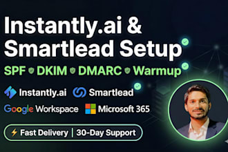 setup instantly ai or smartlead for cold email outreach and deliverability