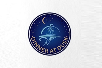 design unique dinner dusk logo