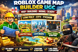build roblox game map builder ugc city roblox map roblox studio low poly models