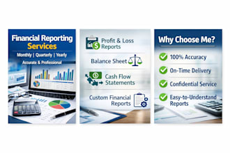 financial reporting  mothly, quarterly, and yearly