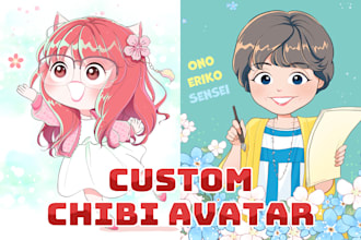 draw a cute chibi avatar from your photo