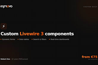 build a custom livewire 3 components for your laravel app