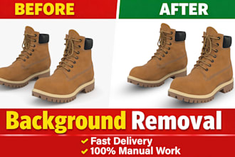 do professional background removal and photo cut out