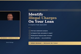 analyze your bank and loan statements and identify illegal charges