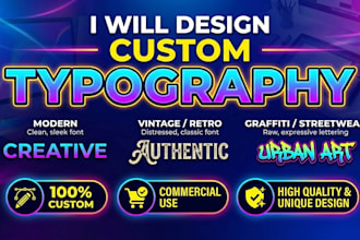 design custom typography and creative text designs