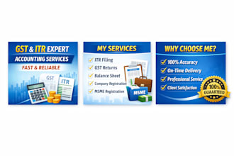 do gst return filing itr balance sheet and accounting services