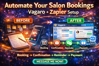 setup vagaro booking system zapier automation for salon spa appointment crm ai