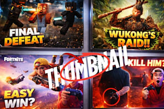 design youtube gaming thumbnails that boost CTR and views