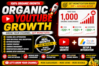 grow your youtube channel organically and prepare it for monetization
