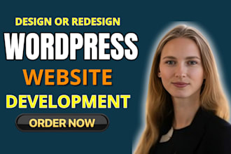 design or redesign a mordern responsive wordpress website