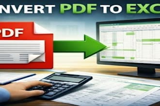 convert PDF to excel spreadsheet accurately and fast
