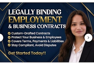 draft professional employment agreement and job contract
