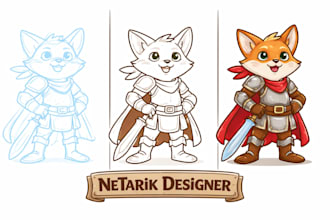 draw amazing custom cartoon illustrations