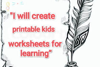 create printable math worksheet for kids