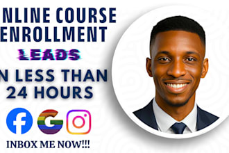 online course enrollment leads online course facebook ads google ads video ads