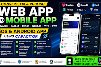 convert lovable webapp base44 to ios android app publish with capacitor, despia
