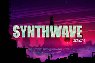 produce original synthwave and retrowave music for games or video