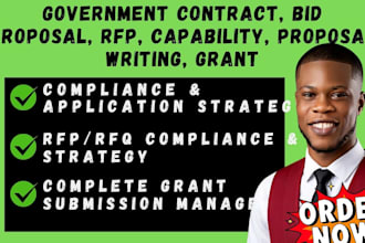 do government contract, bid proposal, rfp, capability, proposal writing, grant