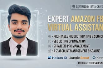 be your expert amazon fba virtual assistant