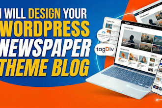 create modern blog or newspaper website