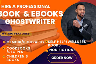 be ebook ghostwriter, book and ebook writer for non fiction books