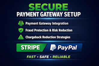 set up secure payment gateway and help reduce chargebacks