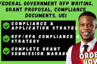 do federal government rfp writing, grant proposal, compliance documents, uei