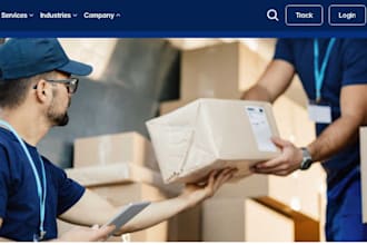 design medical courier delivery website
