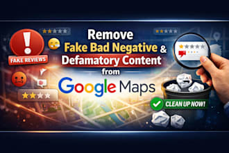 remove fake bad negative and defamatory content from google maps