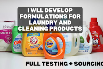 develop formulations for laundry, cosmetic and cleaning products