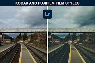 edit your photos with kodak or fujifilm film styles, look like a 35mm film