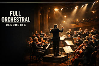 record live full orchestra for you strings, woodwinds, brass and percussion