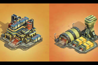 3d game assets 3d modeling unreal engine game environment props weapon design