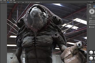 design 3d monster, alien, creature and armored character models