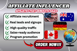 recruit real affiliates and influencers to promote yourprodu