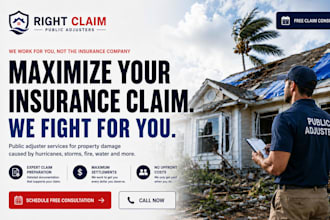 build wix public adjuster website insurance claim  hurricane website