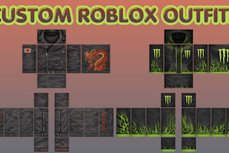 design custom roblox clothing, outfits, shirts roblox ugc and avatar template