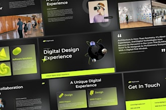 design investor pitch deck for business and startups
