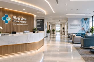 do 3d cgi hospital, clinic, dental, therapy clinic and pharmacy design