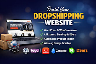 create wordpress woocommerce syncee aliexpress zendrop dser dropshipping website