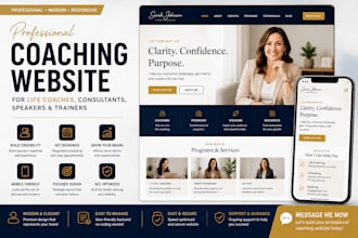 design coaching website for life coach consultant speaker trainer website