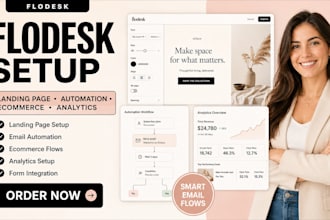 setup flodesk landing page flodesk automation flodesk ecommerce flodesk analytic