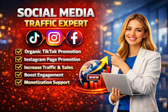 manage tiktok promotion, grow tiktok and tiktok monetization