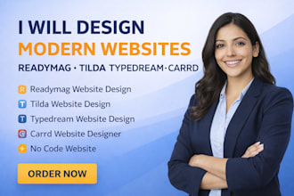 design readymag website tilda typedream carrd
