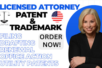 draft patents and file trademarks with uspto compliance