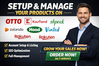 setup manage list product to kaufland shpock zalando otto hood vinted rakuten