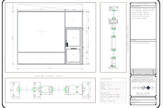 design complete house plans with elevations and sections in autocad