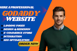 build a standard godaddy business website