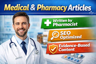 write SEO medical and pharmacy articles as a pharmacist